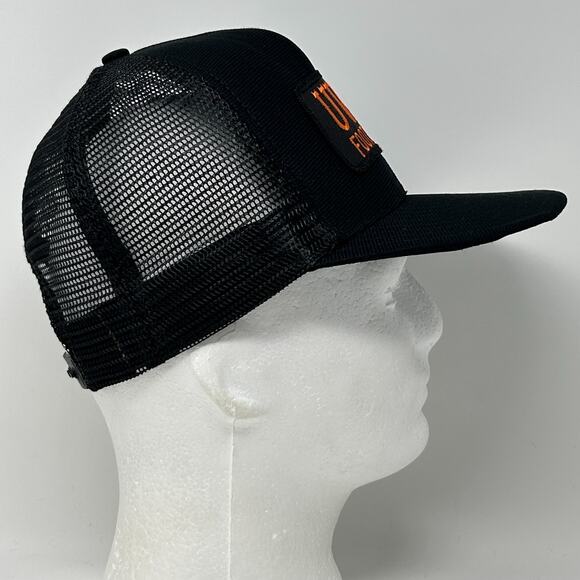 Vintage UWS Football Trucker Hat Cap Black 80s University of Wisconsin Superior - Picture 7 of 9